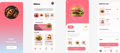 Food Ordering App branding graphic design logo ui