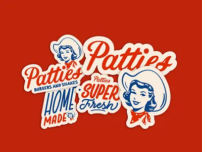 Patties Burgers & Shakes - Branding branding graphic design logo