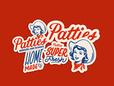 Patties Burgers & Shakes - Branding branding graphic design logo