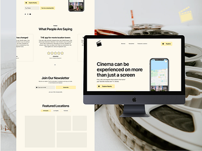 OnSet! Landing Page app website cinema film landing landing page landingpage movies web web design webdesign website