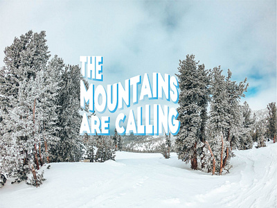 Mountains are Calling apres design graphic design heyhaygoods illustrate illustration lake tahoe mountains procreate typogaphy