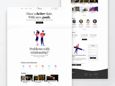 Couplegoals — Landing Page design dribbble figma landing landingpage typography ui uidesign uidesigner uiux uiuxdesign uiuxdesigner uxdesign uxui uxuidesigner web webdesign webdesigner