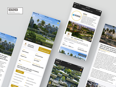 B2B Egypt - Real Estate Marketing android branding egypt ios logo mobile mobile app ui ux vector