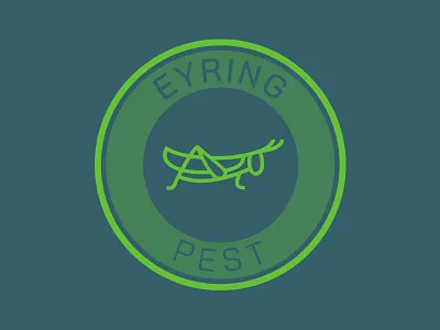 Eyring Pest Stamp design digital dribble grasshopper icon pest control stamp ui uiux ux vector vectorart