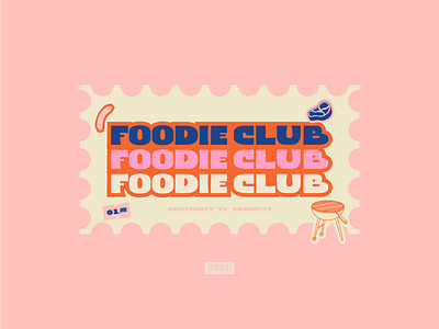 Foodie Club 2 branding branding design design diseño graphic design handlettering illustration letter lettering type