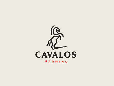 Cavalos Farming animal equestrian horse logodesign minimalist modern modern logo monoline retro logo stallion vintage logo