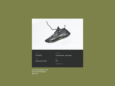 017, Daily UI caring dailyui receipt sports uiux