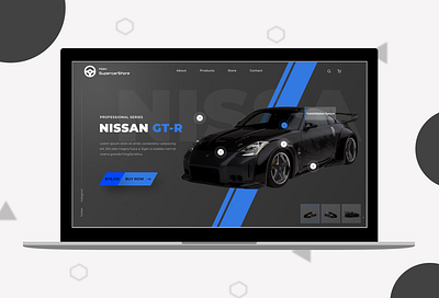 UI Supercar design figma ui