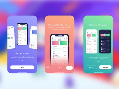 BudgetPlannerApp ui design