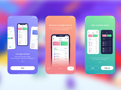 BudgetPlannerApp ui design