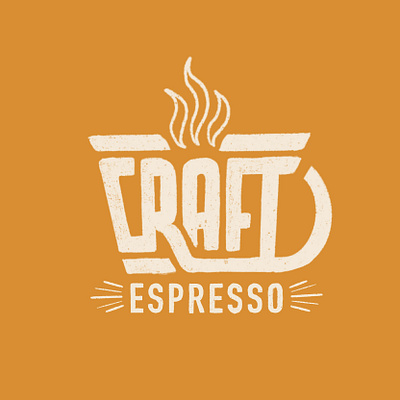 Craft Espresso Logo 2 branding hand drawn illustration logo procreate