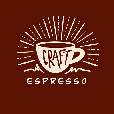 Craft Espresso Logo 3 branding design hand drawn illustration logo procreate