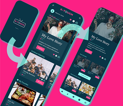 Daily UI TV APP: Landing Page and more app branding dailyui dailyuichallenge dailyuiux graphic design interaction design responsive design ui ux web