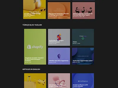 Dark Blog Theme blog blog design dark dark mode vivid colors