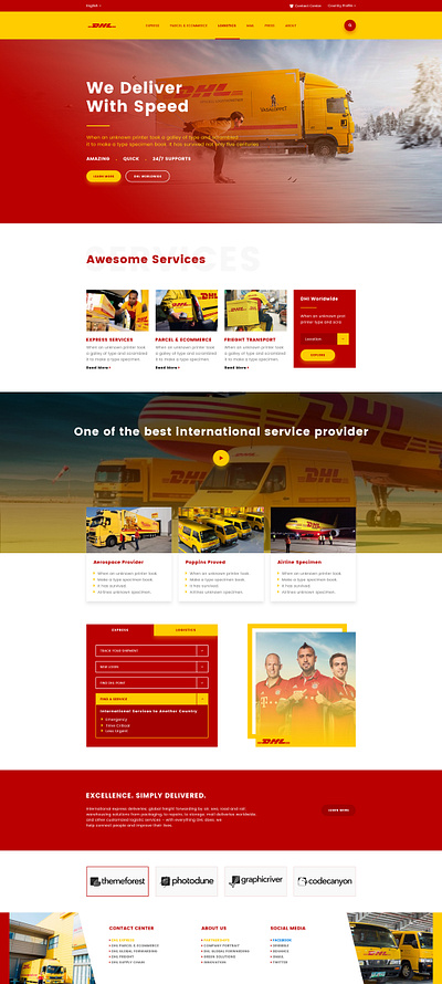 DHL Homapage