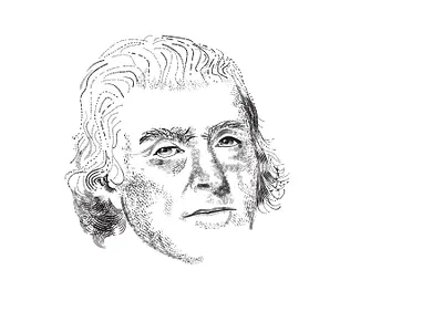 Thomas Jefferson for Beer Label adobeillustrator beerlabel etching graphic design illustration jefferson revolutionary vectorart workinprogress