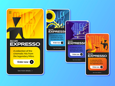 Miles Davis - Landing page broadway dailyui design jazz minimal ui ux vector