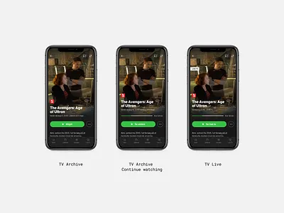 TV Synopsis 01 mobile ui streaming app tv