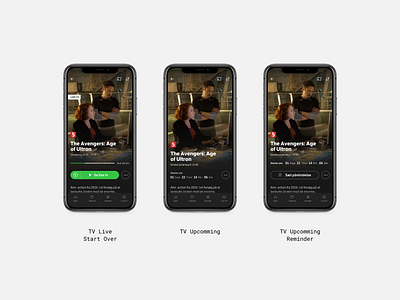 TV Synopsis 02 mobile ui streaming app tv