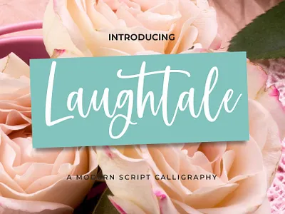 Laughtale Script branding brush calligraphy font font design handwritten logo script script font typography valentine