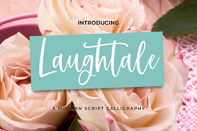 Laughtale Script branding brush calligraphy font font design handwritten logo script script font typography valentine