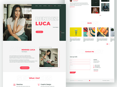 Personal Portfolio Template clean ui color creative design figma figmadesign minimal portfolio template ui ux web