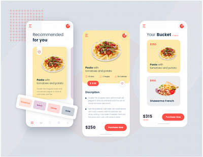 Your Bucket Delivery App UI/UX Design app design delivery app delivery service prototype uiux uiuxdesign uiuxdesigner