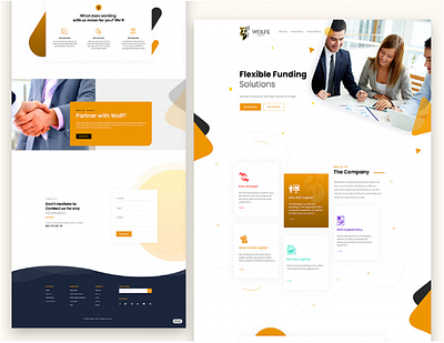 Wolfe Digital Agency Landing Page UI/UX Design landing page landing page design prototype uiux uiuxdesign uiuxdesigner