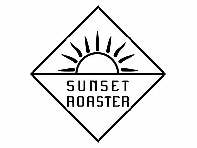 SUNSET ROASTERS design illustration line art logo love