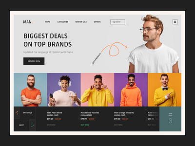 Man Shopping Website Design brand design hoodies man man shopping online shopping shirt shopping shopping app shopping website tshirt ui web website