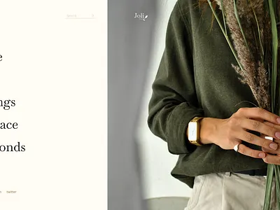 Rings/Jewelry Shop branding concept design e commerce jewelry logo shop typography ui ux