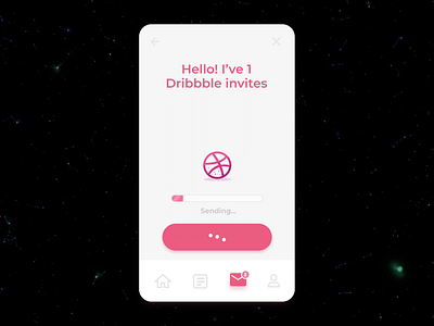 1 Dribbble Invitation app design app development dribble invite illustration invite giveaway invites ui designer uiux ux designer web designer web development