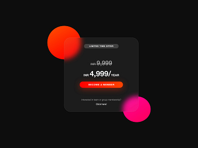 Pricing Glass UI branding clean dailyui design graphic design illustration minimal ui ux xd