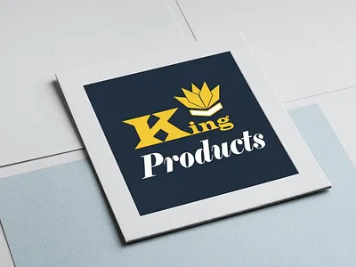 King Products Logo art branding design flat graphic design king product logo md. monwar siddiq minimal vector website logo