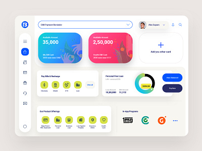 Dashboard - Fintech app design application bold design brand cards ui clean dashboard dashboard ui finance app flat design modern design ui uiux user experience user inteface ux web webdesign website website design