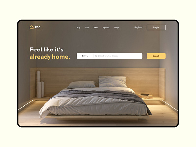 RSC — Real Estate Agency Website b2b b2c concept design corporate design development developments front page home interaction interface landing page minimal property real estate ui ui design ux web