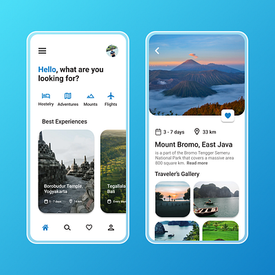 Mounty app design ui ux
