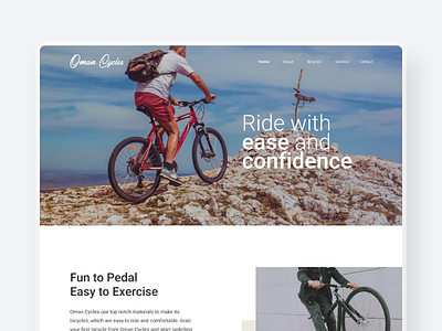 Oman Cycles - E-commerce Website 2d 3d bicycle bicycle shop cycle cycles cycling cyclist ecommerce ecommerce design ecommerce shop minimal modern oman online shop online store shop