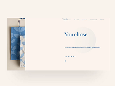 Bakery landing page - animation animated animation bakery interaction interaction design interface landing design landing page design landingpage ui uianimation uidesign ux uxdesign webdesign website