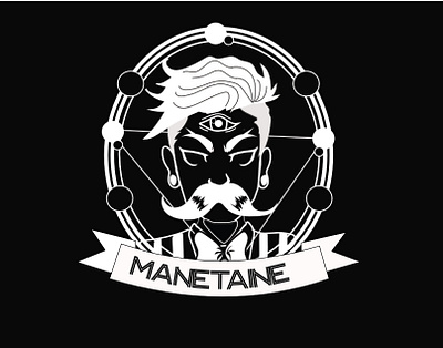 Manetain logo Black affinitydesigner portfolio