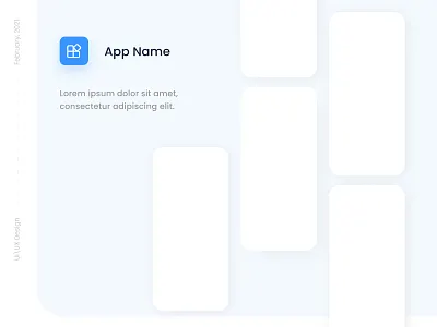 UIUX App Presentation Template For Behance app app design behance design mobile app presentation template ui ui kit uidesign uiux ux wireframe