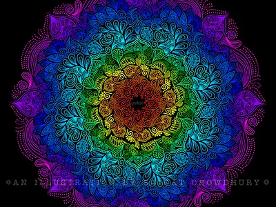 mandala 2018 digital illustration mandala mandala design