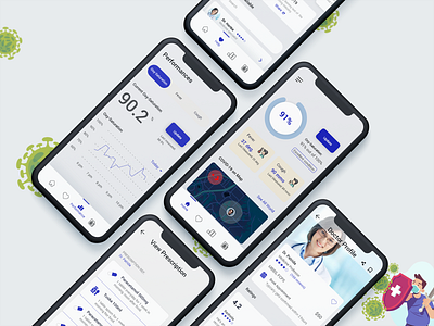 CovSafe app design minimal ui ux