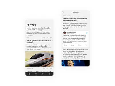 News App app design mobile ux