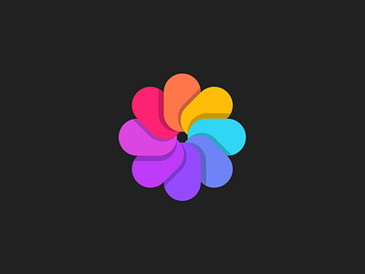 Flower mark brand branding brandmark colorful colorful logo identity logo logo concept logo design logotype mark monogram