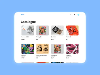 Zine Shop design shop store ui ux web website