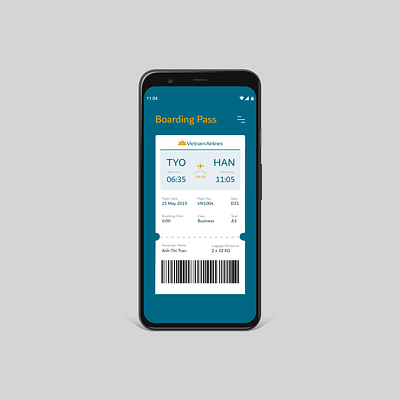 #024_OnboardingPass_DailyUI 024 100daychallenge dailyui dailyuichallenge onboarding pass onboarding screen onboarding ui ui uichallenge ux vietnam vietnam airlines