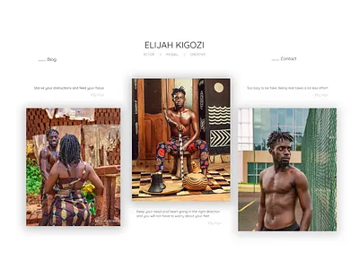 Fashion Model Blog blog fashion website design