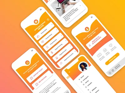 GOSO io app app app design colorful design digital mobile app design orange ui yellow