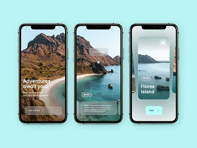 Travel Mobile App app app design blur design mobile app ui ux uxdesign
